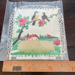 Vintage German Die Cut Embossed Pulp Wall Art 1950s Advertising Calendar Topper